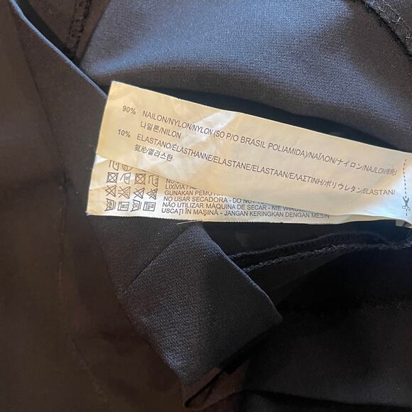 ZARA Basic Line  Business Black Bodycon Dress with Sculpted Seams Size S - Picture 9 of 9